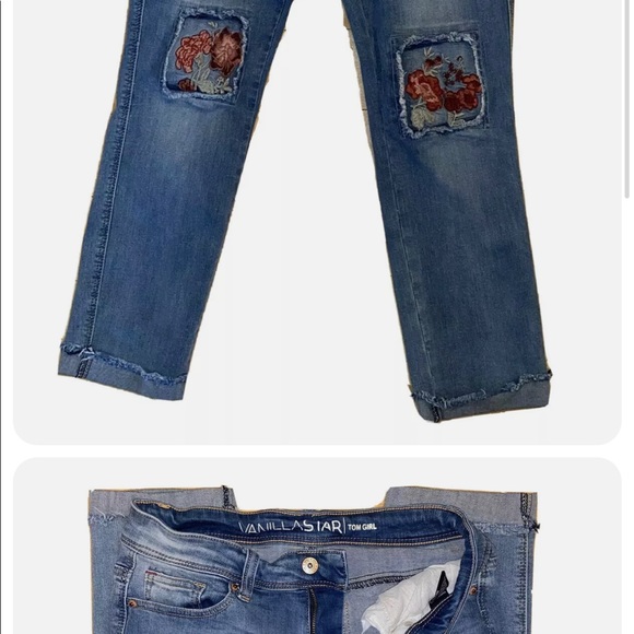 VANILLA STAR WOMENS/JUNIORS JEANS
• SIZE 5, CAPRI TOM BOY STYLE - Picture 7 of 10